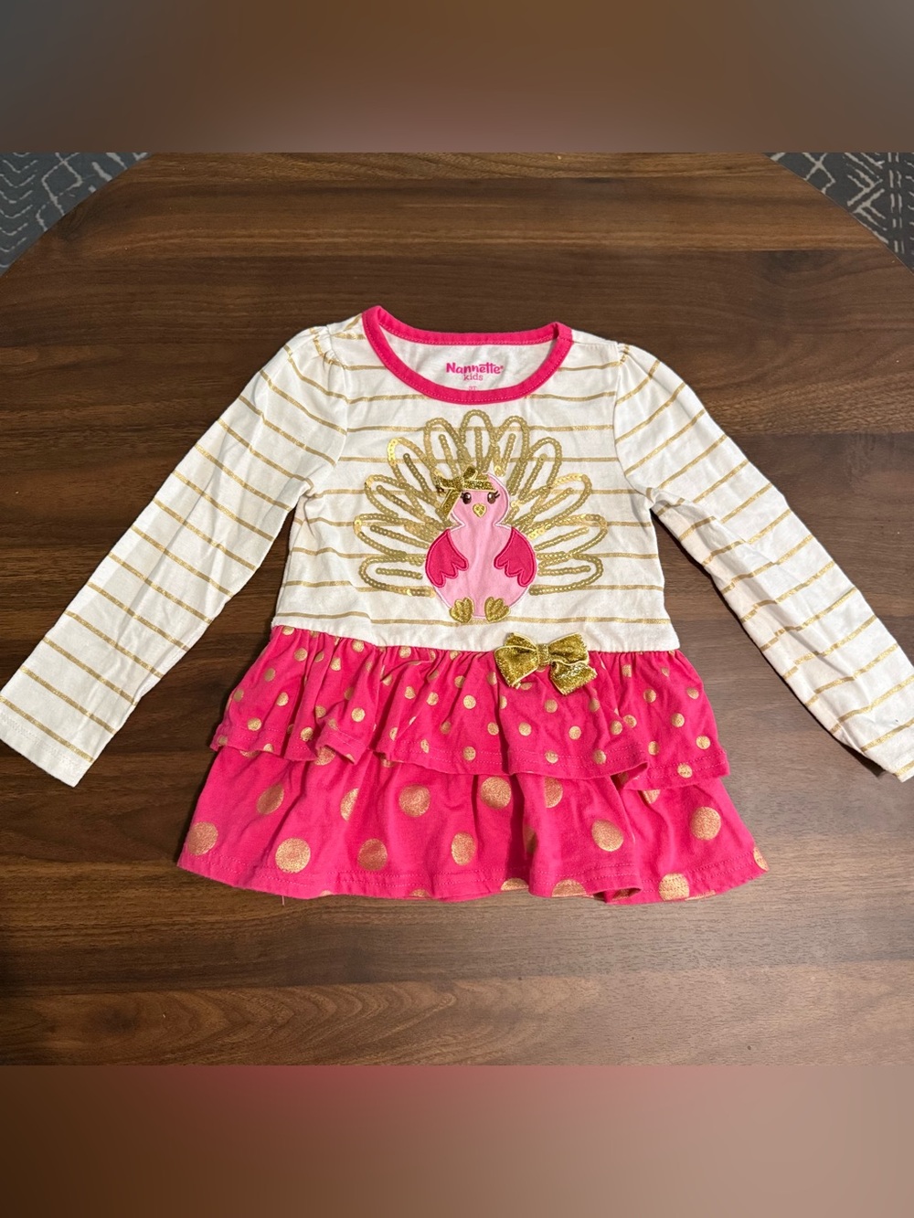 Girls Nannette Thanksgiving shirt